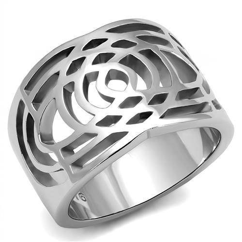 Women Stainless Steel No Stone Rings TK3039 - Big J's Showstoppin' Store